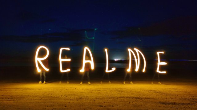 realme 7 pro light painting